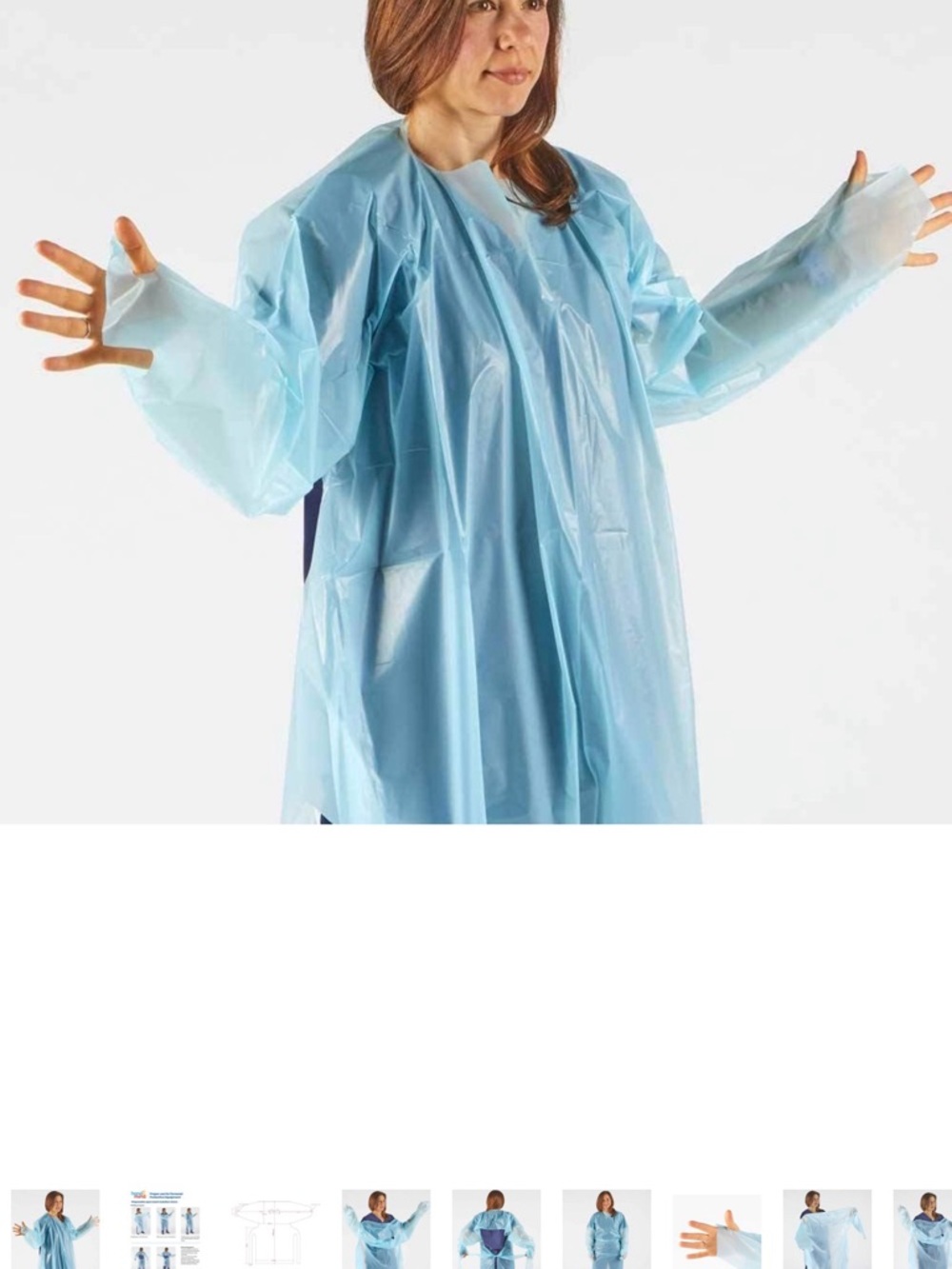 Polyethylene Level 1 Disposable NonSurgical Isolation Gowns 30 Ct painters cover